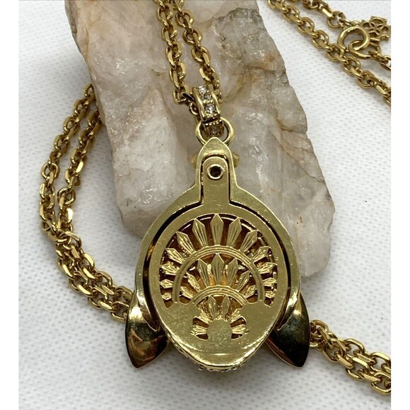 Ann Taylor Gold Tone‎ Bug Bee Fly Rhinestone Cable Chain Necklace 33'' Insect - Picture 6 of 8